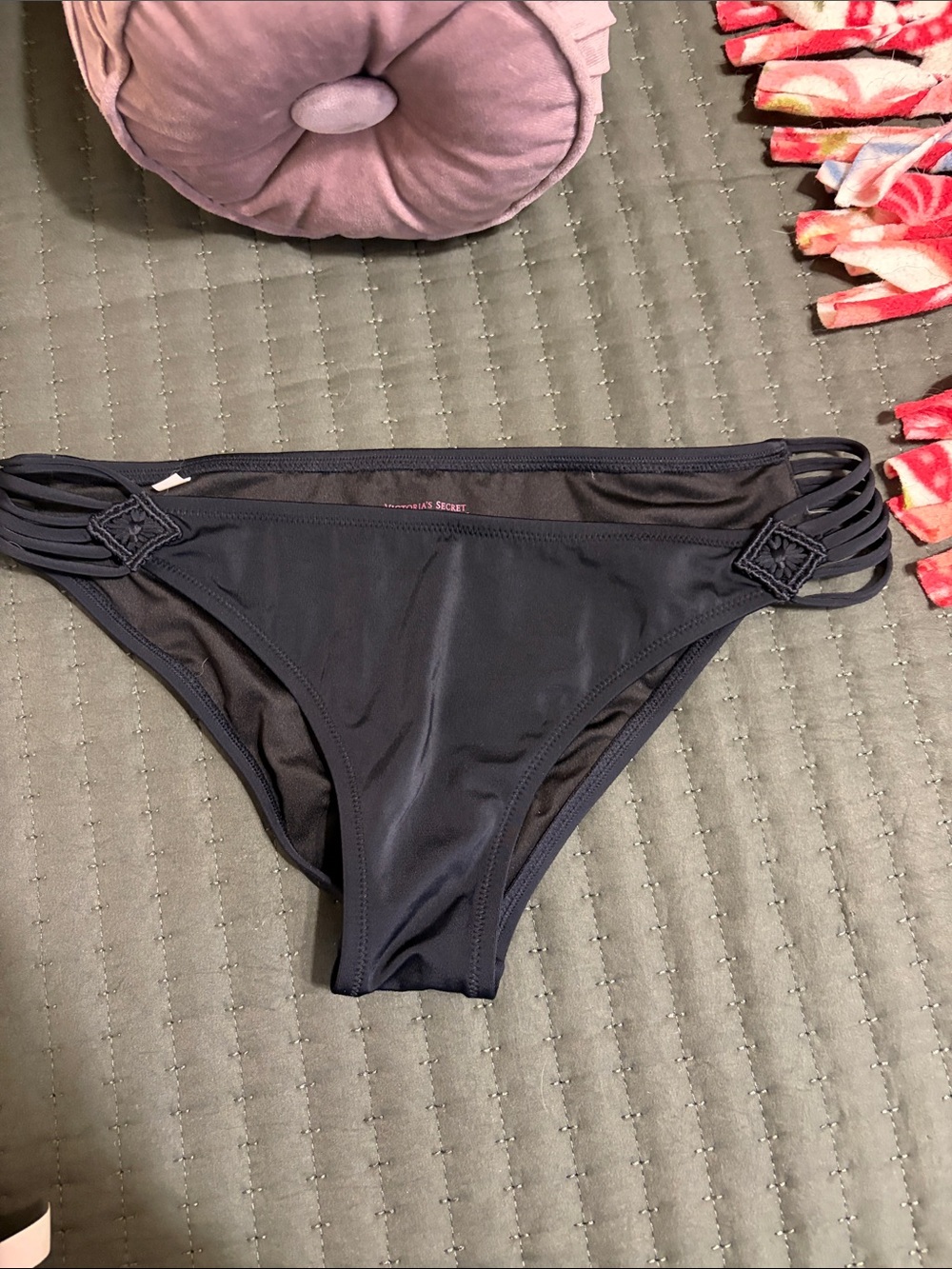 Victoria's Secret Navy Multi-Strap Bikini Bottoms
